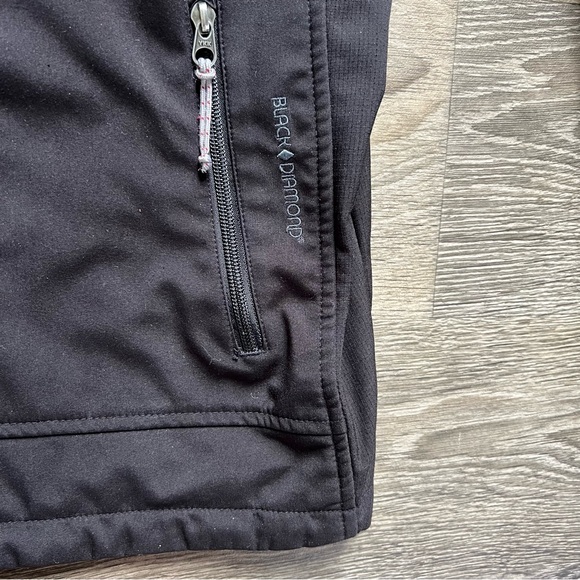 Black Diamond Jacket Coat Black Softshell Fleece Lined Men's size XL - Picture 6 of 9